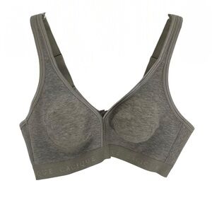 Cacique Cotton Unlined No Wire Bra T-shirt Spell Out Logo size 42C full coverage